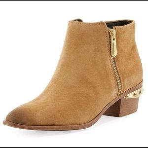 Circus by Sam Edelman Holt Tan Suede Booties Spike 1.75 In. Heel Size 8.5